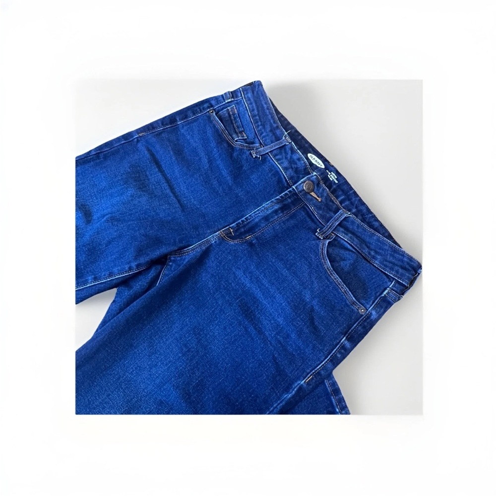 Old Navy Women’s Blue Slim Straight Mid Rise Jeans
